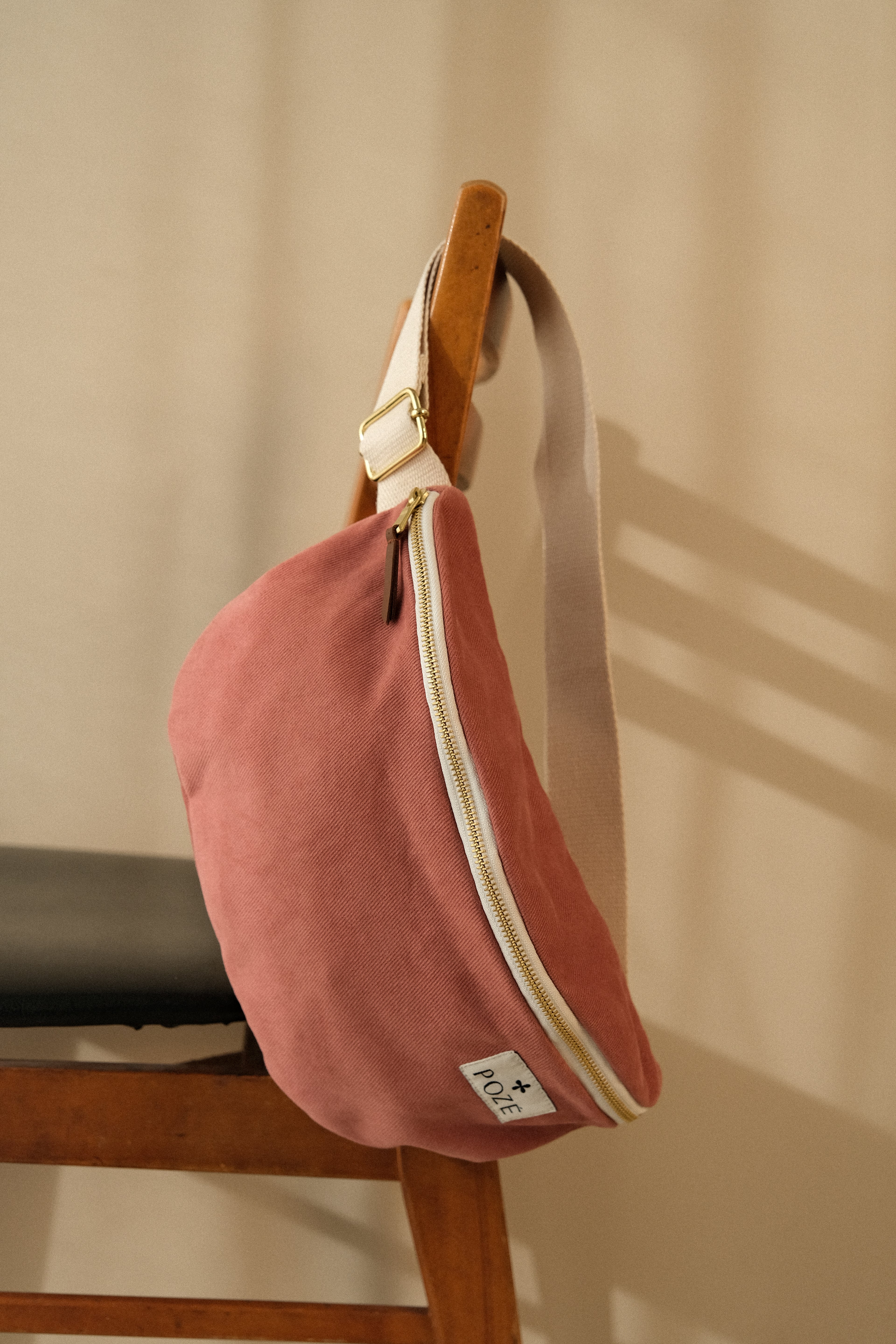 sac banane grand format rose