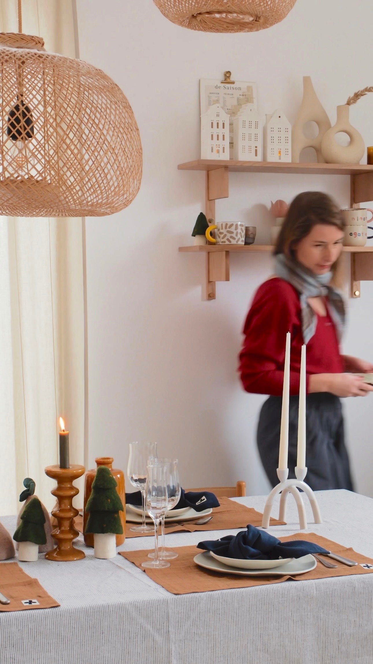Linge de table pour Noël : sublimez vos repas avec le lin POZÉ