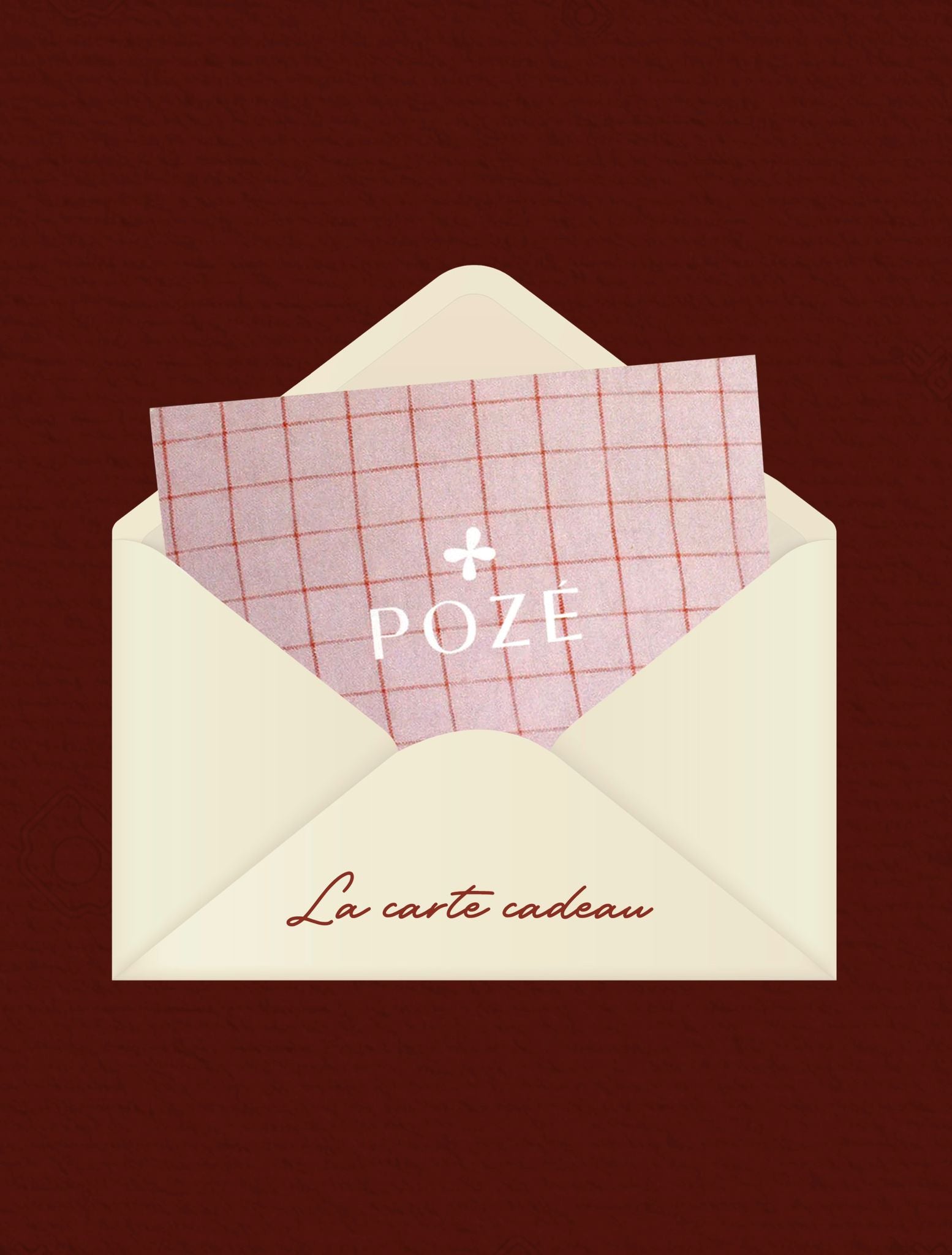 carte cadeau dans une enveloppe